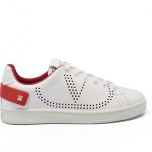Valentino Women's Red and White Trainers